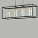 Myhouse Lighting Maxim - 2644BKAB - Four Light Linear Pendant - Capitol - Black / Antique Brass