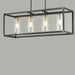 Myhouse Lighting Maxim - 2644BKAB - Four Light Linear Pendant - Capitol - Black / Antique Brass