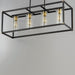 Myhouse Lighting Maxim - 2644BKAB - Four Light Linear Pendant - Capitol - Black / Antique Brass