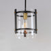 Myhouse Lighting Maxim - 2649BKAB - One Light Pendant - Capitol - Black / Antique Brass