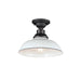 Myhouse Lighting Maxim - 35110WTBK - One Light Outdoor Ceiling Mount - Granville - White / Black