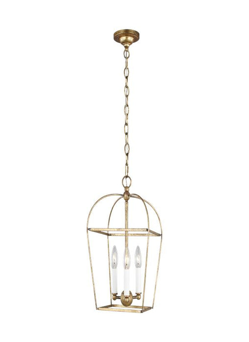 Myhouse Lighting Visual Comfort Studio - CC1423ADB - Three Light Mini Lantern - Stonington - Antique Gild