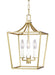 Myhouse Lighting Visual Comfort Studio - CC1433BBS - Three Light Mini Lantern - Southold - Burnished Brass