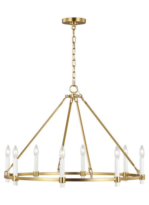 Myhouse Lighting Visual Comfort Studio - CC1458BBS - Eight Light Chandelier - Marston - Burnished Brass