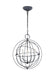 Myhouse Lighting Visual Comfort Studio - CP1255WGV - Five Light Pendant - Bayberry - Weathered Galvanized