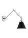 Myhouse Lighting Visual Comfort Studio - CW1151MBKPN - One Light Wall Sconce - Wellfleet - Midnight Black and Polished Nickel