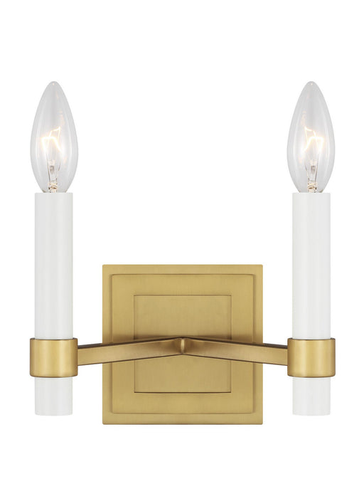 Myhouse Lighting Visual Comfort Studio - CW1222BBS - Two Light Wall Sconce - Marston - Burnished Brass