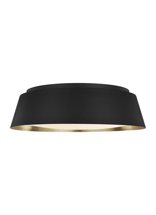 Myhouse Lighting Visual Comfort Studio - EF1005MBK - Four Light Flush Mount - Asher - Midnight Black