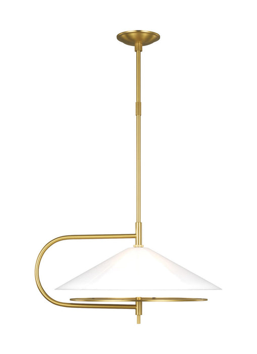 Myhouse Lighting Visual Comfort Studio - KP1071BBS - Two Light Pendant - Gesture - Burnished Brass