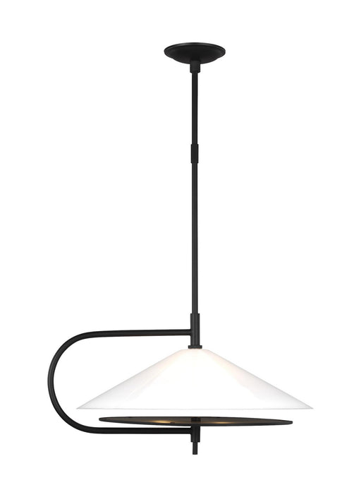 Myhouse Lighting Visual Comfort Studio - KP1071MBK - Two Light Pendant - Gesture - Midnight Black