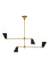 Myhouse Lighting Visual Comfort Studio - TC1104BBS - Four Light Chandelier - Signoret - Burnished Brass