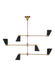 Myhouse Lighting Visual Comfort Studio - TC1116BBS - Six Light Chandelier - Signoret - Burnished Brass