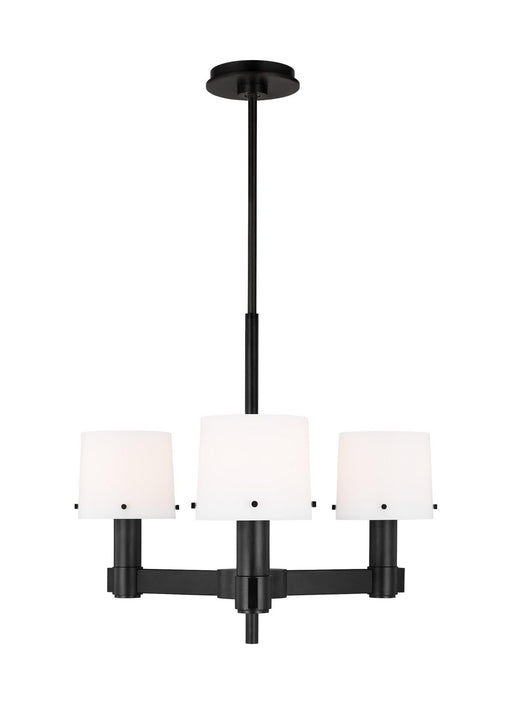 Myhouse Lighting Visual Comfort Studio - TC1123AI - Three Light Chandelier - Palma - Aged Iron