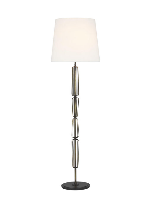 Myhouse Lighting Visual Comfort Studio - TT1112AB1 - Two Light Floor Lamp - Milo - Atelier Brass