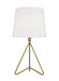 Myhouse Lighting Visual Comfort Studio - TT1151BBS1 - One Light Table Lamp - Dylan - Burnished Brass