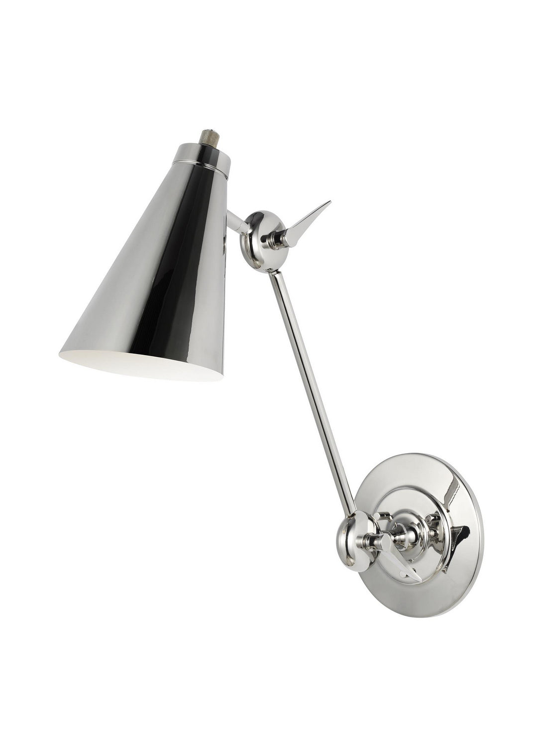 Myhouse Lighting Visual Comfort Studio - TW1071PN - One Light Wall Sconce - Signoret - Polished Nickel