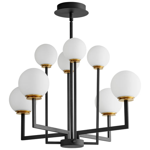 Myhouse Lighting Oxygen - 3-28-1540 - LED Chandelier - Bonzo - Black W/ Aged Brass