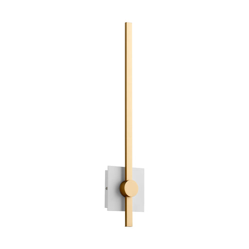 Myhouse Lighting Oxygen - 3-50-650 - LED Wall Sconce - Zora - White W/ Industrial Brass