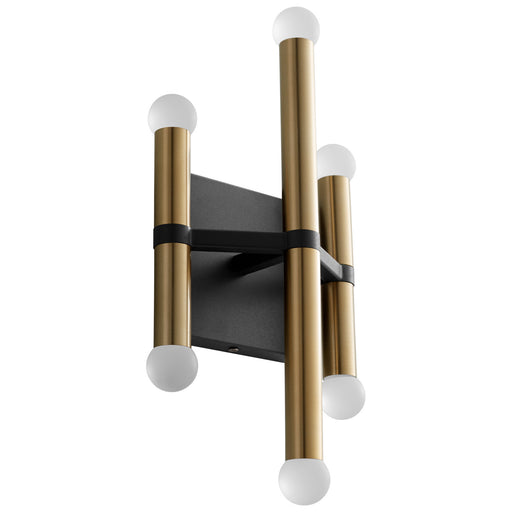 Myhouse Lighting Oxygen - 3-584-1540 - LED Wall Sconce - Nero - Black W/ Aged Brass