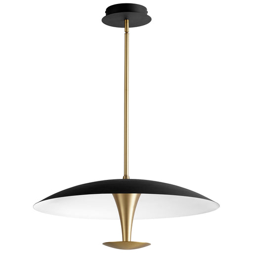 Myhouse Lighting Oxygen - 3-647-1540 - LED Pendant - Spacely - Black W/ Aged Brass