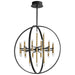 Myhouse Lighting Oxygen - 3-685-1540 - LED Chandelier - Nero - Black W/ Aged Brass
