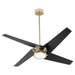 Myhouse Lighting Quorum - 26544-80 - 54"Ceiling Fan - Axis - Aged Brass