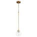 Myhouse Lighting Quorum - 3317-80 - One Light Pendant - Volán - Aged Brass