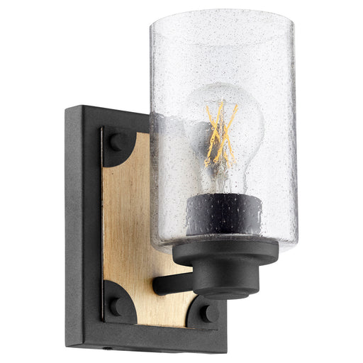 Myhouse Lighting Quorum - 5143-1-69 - One Light Wall Mount - 5143 Corner Detail Brackets - Textured Black w/ Driftwood finish