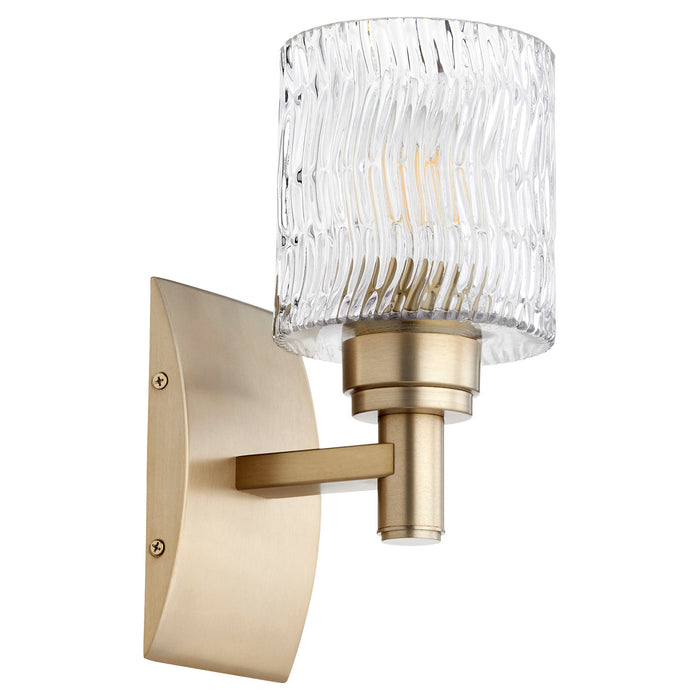 Myhouse Lighting Quorum - 5184-1-80 - One Light Wall Mount - Stadium - Aged Brass