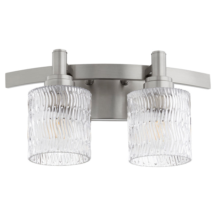 Myhouse Lighting Quorum - 5184-2-65 - Two Light Vanity - Stadium - Satin Nickel