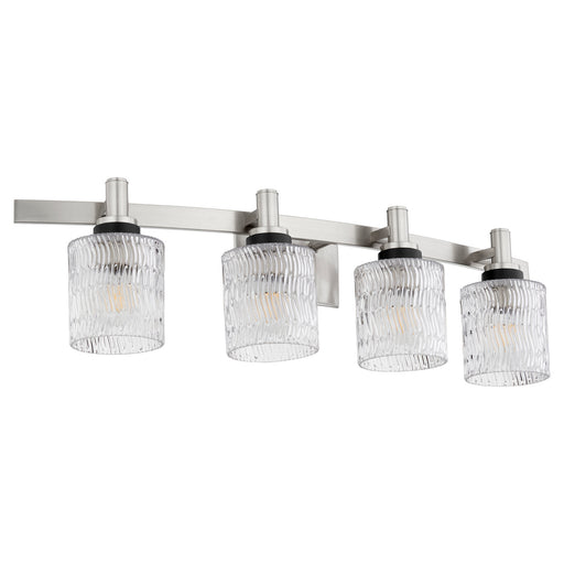 Myhouse Lighting Quorum - 5184-4-65 - Four Light Vanity - Stadium - Satin Nickel