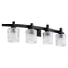 Myhouse Lighting Quorum - 5184-4-69 - Four Light Vanity - Stadium - Textured Black