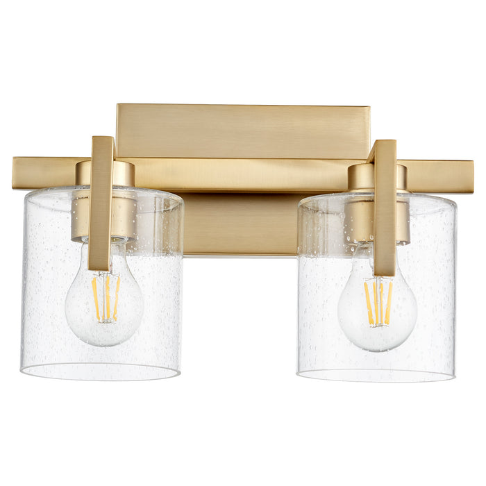 Myhouse Lighting Quorum - 5190-2-80 - Two Light Vanity - 5190 Lighting Series - Aged Brass