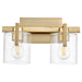 Myhouse Lighting Quorum - 5190-2-80 - Two Light Vanity - 5190 Lighting Series - Aged Brass