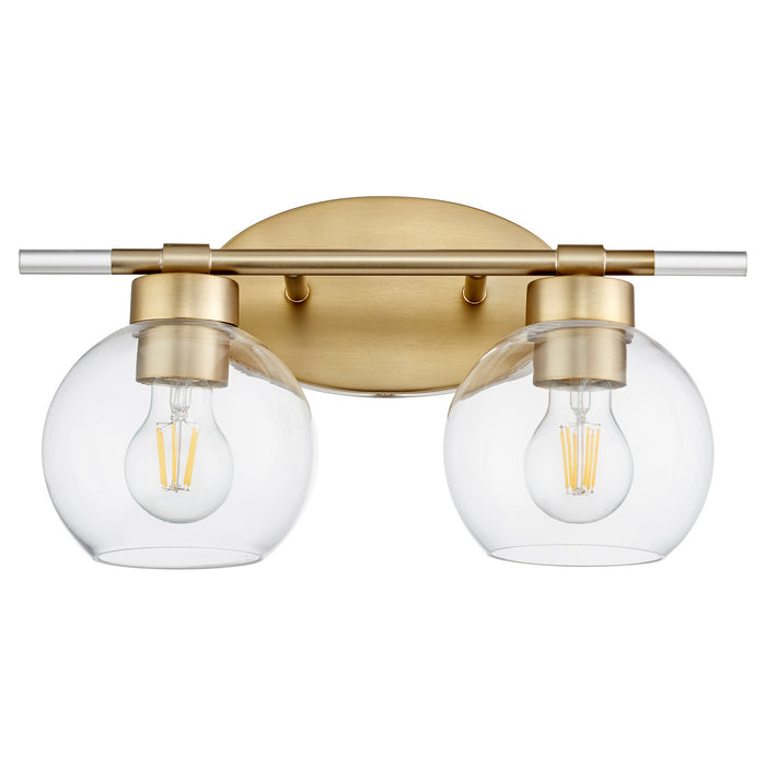 Myhouse Lighting Quorum - 5317-2-80 - Two Light Vanity - Volán - Aged Brass