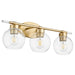 Myhouse Lighting Quorum - 5317-3-80 - Three Light Vanity - Volán - Aged Brass