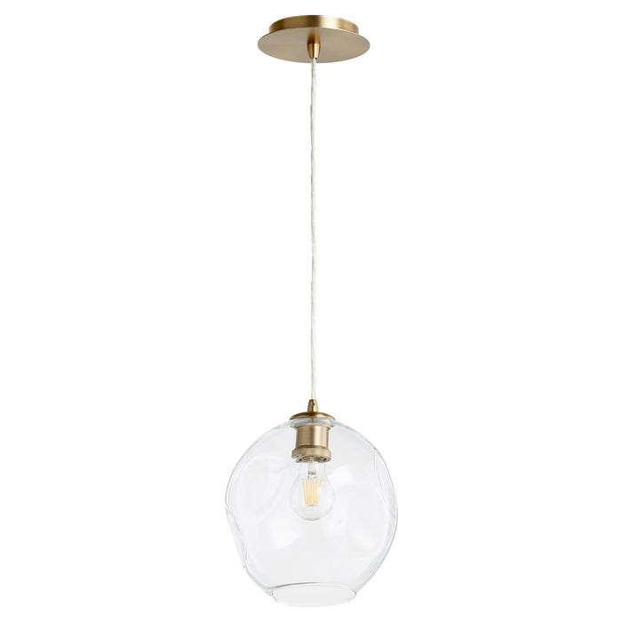 Myhouse Lighting Quorum - 61-80 - One Light Pendant - Numen - Aged Brass