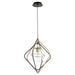 Myhouse Lighting Quorum - 6802-6980 - One Light Pendant - Gimble Pendants - Textured Black w/ Aged Brass