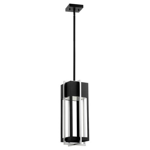 Myhouse Lighting Quorum - 712-18-69 - LED Outdoor Pendant - Al Fresco - Textured Black w/ Brushed Aluminum