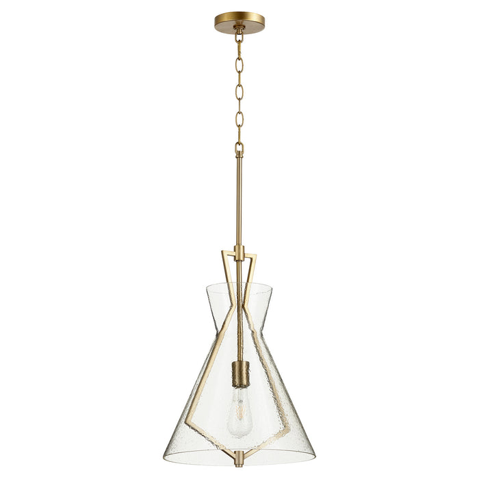 Myhouse Lighting Quorum - 8426-80 - One Light Pendant - 8426 Pendants - Aged Brass