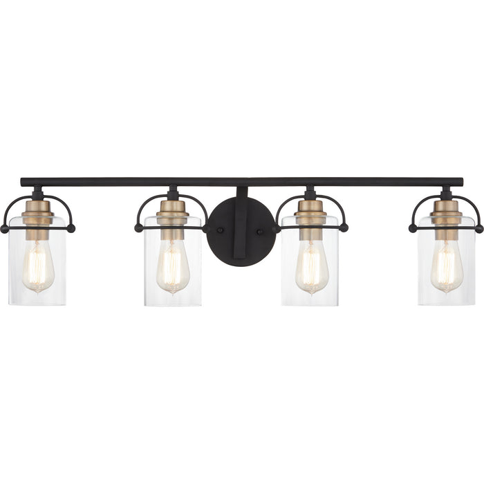 Myhouse Lighting Quoizel - EMR8604MBK - Four Light Bath - Emerson - Matte Black