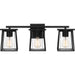 Myhouse Lighting Quoizel - LDG8624MBK - Three Light Bath - Lodge - Matte Black