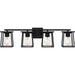 Myhouse Lighting Quoizel - LDG8633MBK - Four Light Bath - Lodge - Matte Black