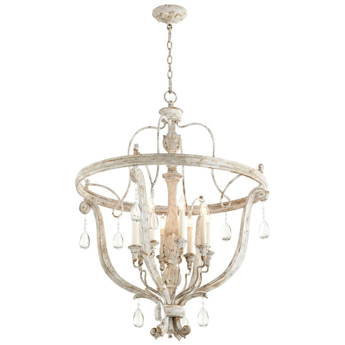 Myhouse Lighting Cyan - 10386 - Eight Light Chandelier - Weathered Grey