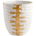 Myhouse Lighting Cyan - 10671 - Vase - White And Gold