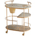 Myhouse Lighting Cyan - 10687 - Bar Cart - Antique Brass