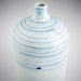 Myhouse Lighting Cyan - 10803 - Vase - Blue And White