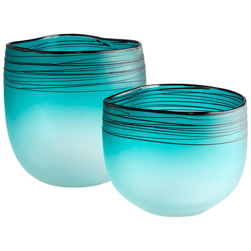 Myhouse Lighting Cyan - 10893 - Vase - Blue And White