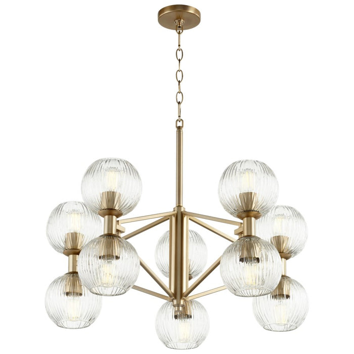 Myhouse Lighting Cyan - 10962 - Ten Light Chandelier - Aged Brass