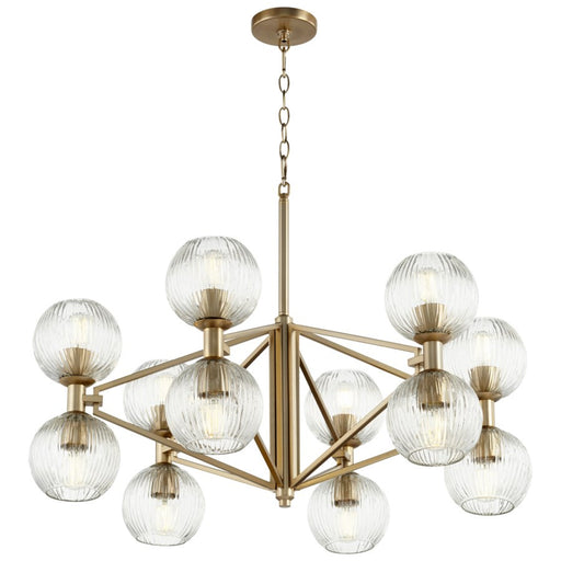 Myhouse Lighting Cyan - 10963 - 12 Light Chandelier - Aged Brass